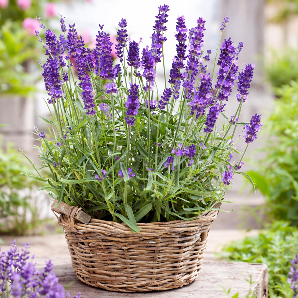 GardenersDream English Lavender – Evergreen Fragrant Garden Plant - Outdoor Garden Ready Lavender for Aromatherapy & Culinary Use - Fresh Kitchen Herbs for Borders & Pots (10–20cm, incl. 14cm Pot)